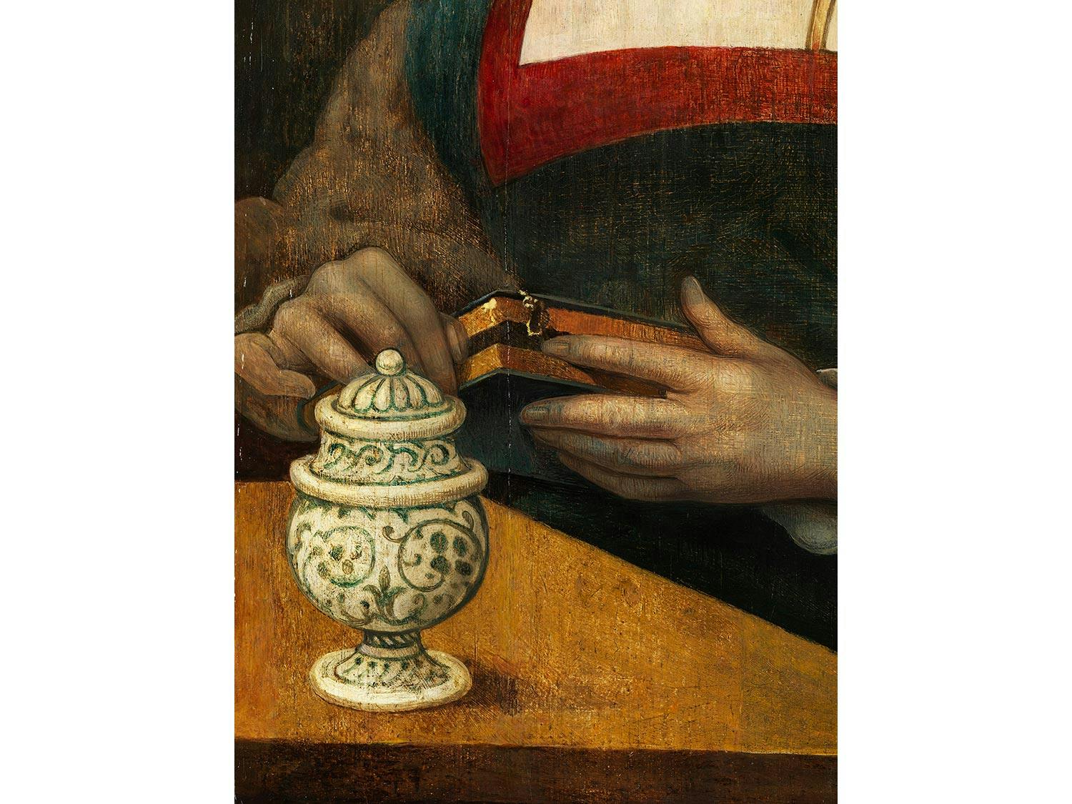 Detailabbildung: Master of the female half-lengths, Antwerpen, 16. Jahrhundert, zug.