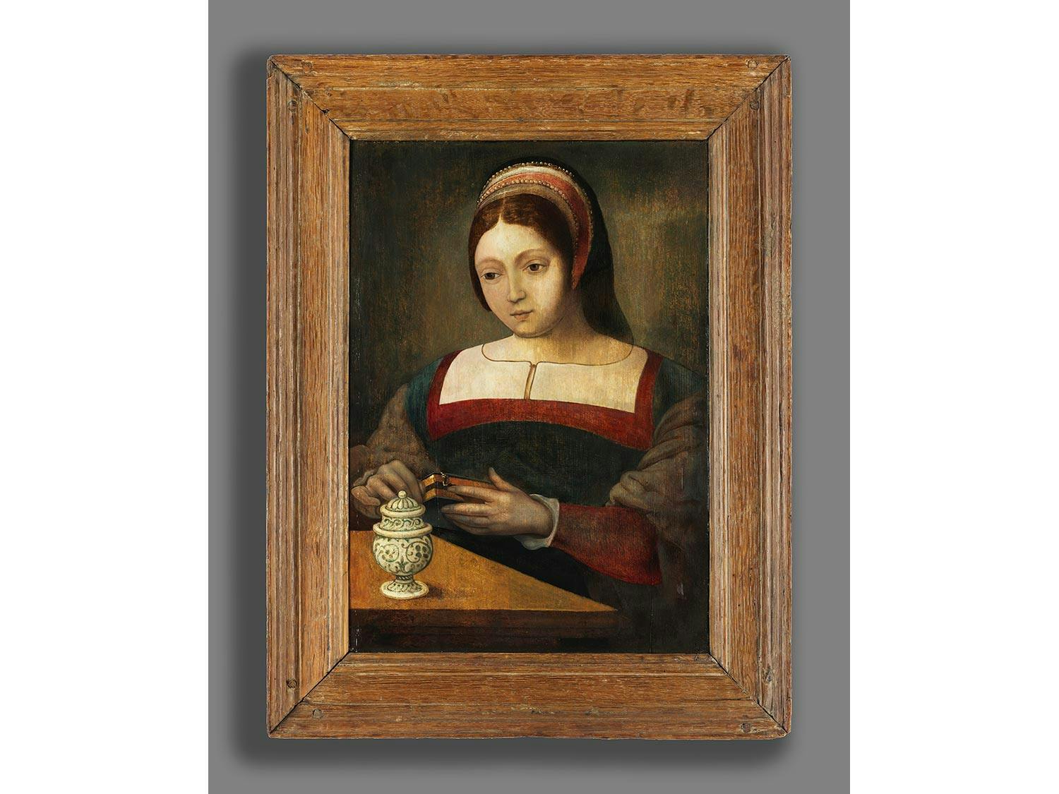 Detailabbildung: Master of the female half-lengths, Antwerpen, 16. Jahrhundert, zug.