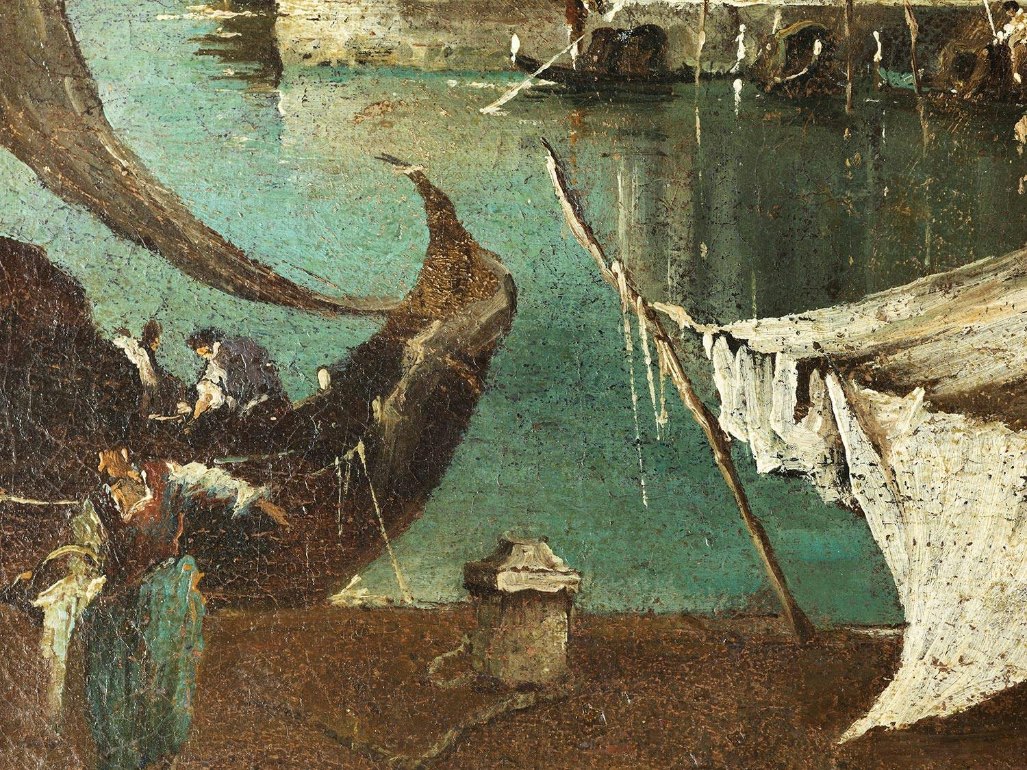 Detailabbildung: Francesco Guardi, 1712 Venedig – 1793 ebenda, zug./ Kreis des