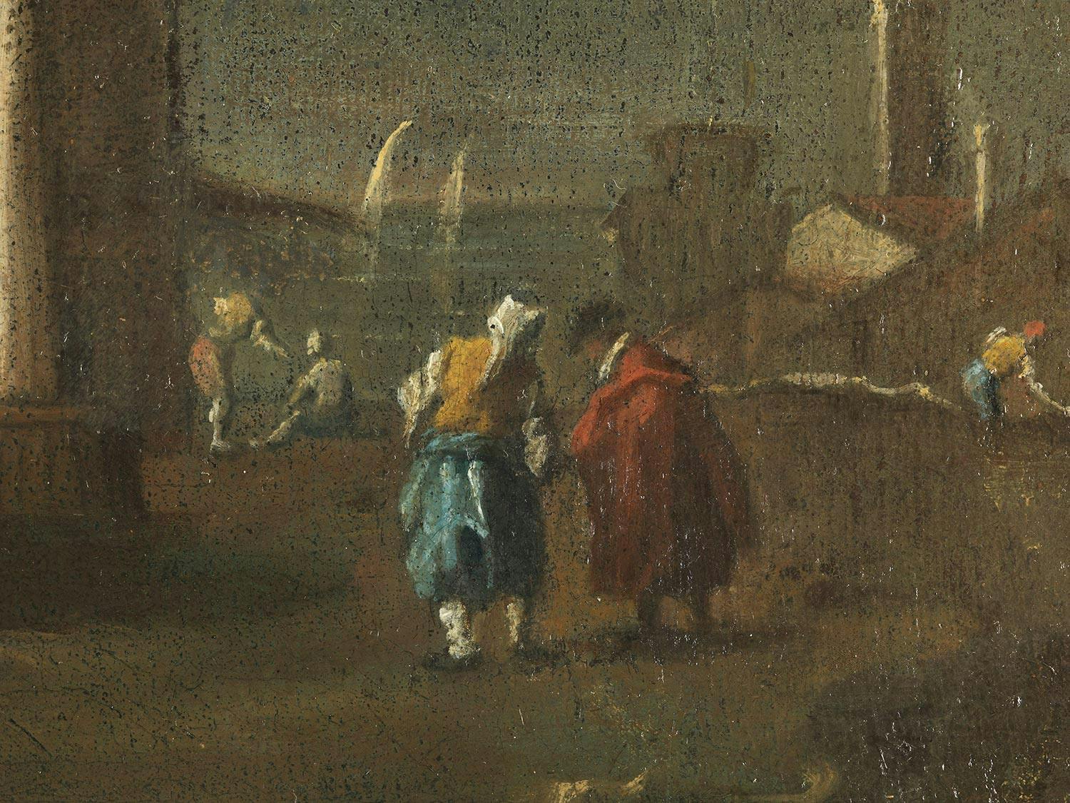 Detailabbildung: Francesco Guardi und Werkstatt, 1712 Venedig – 1793 ebenda, zug.