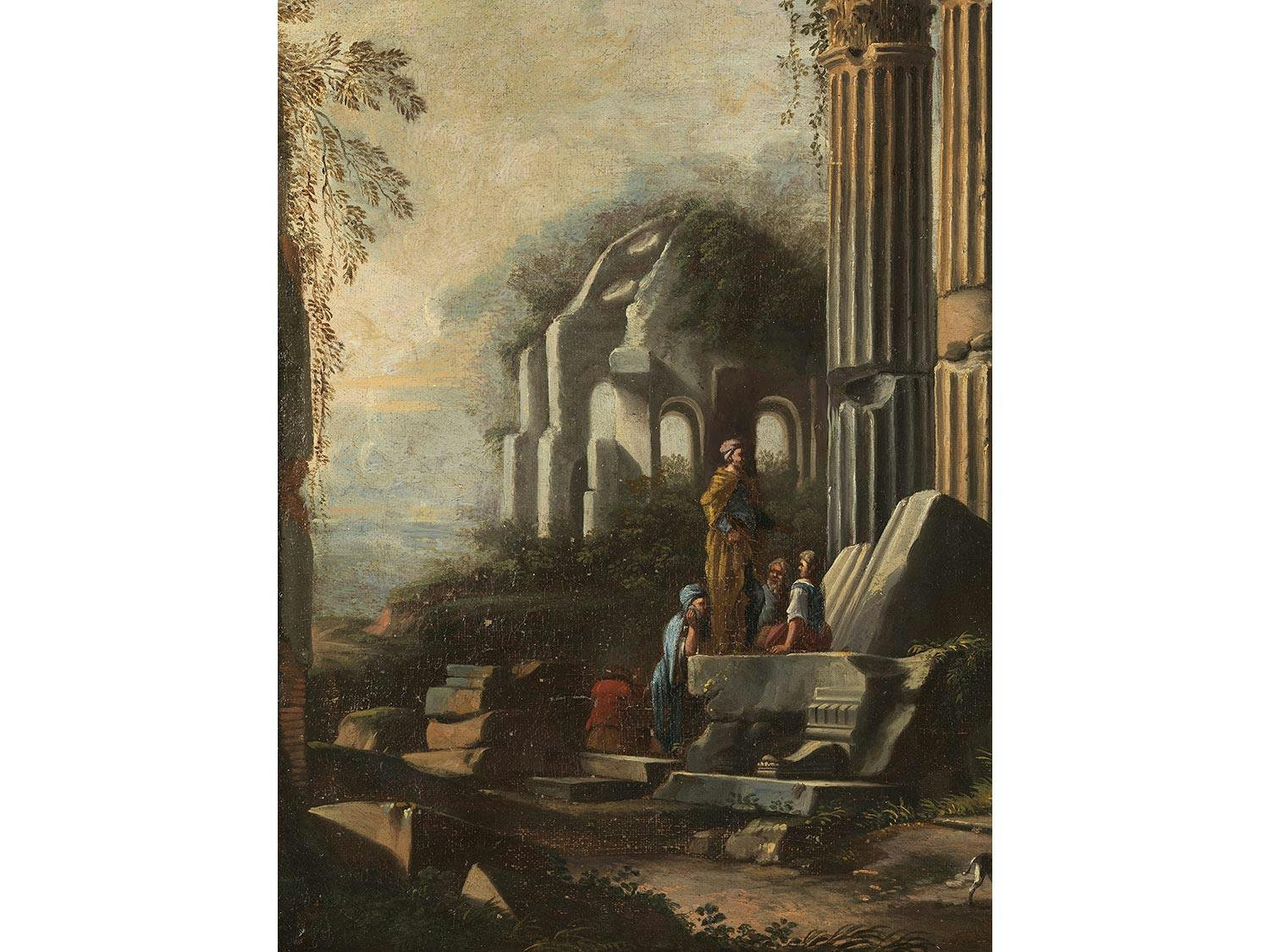 Detailabbildung: Giovanni Paolo Panini, 1691 Piacenza – 1765 Rom, Werkstatt des