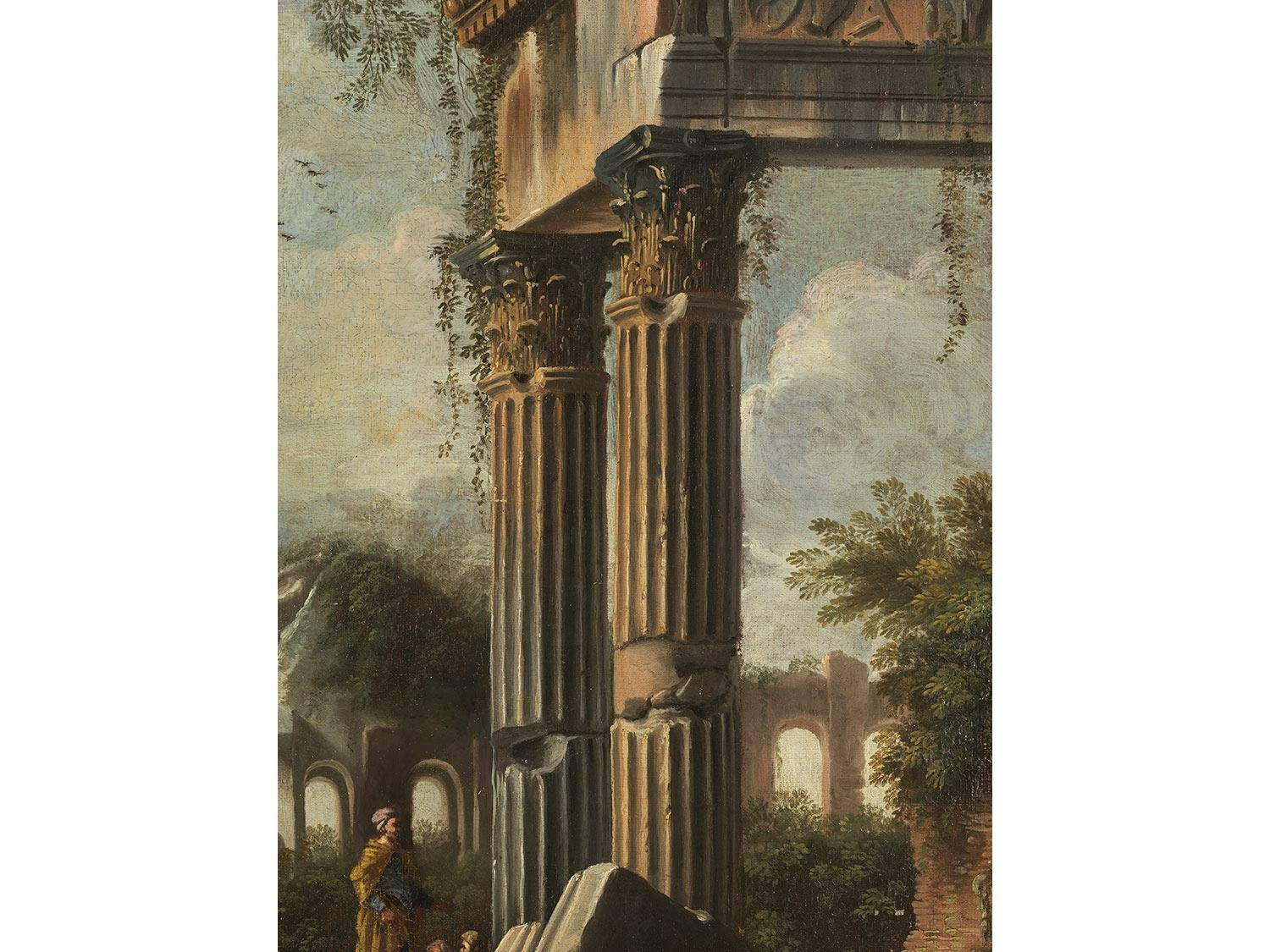 Detailabbildung: Giovanni Paolo Panini, 1691 Piacenza – 1765 Rom, Werkstatt des