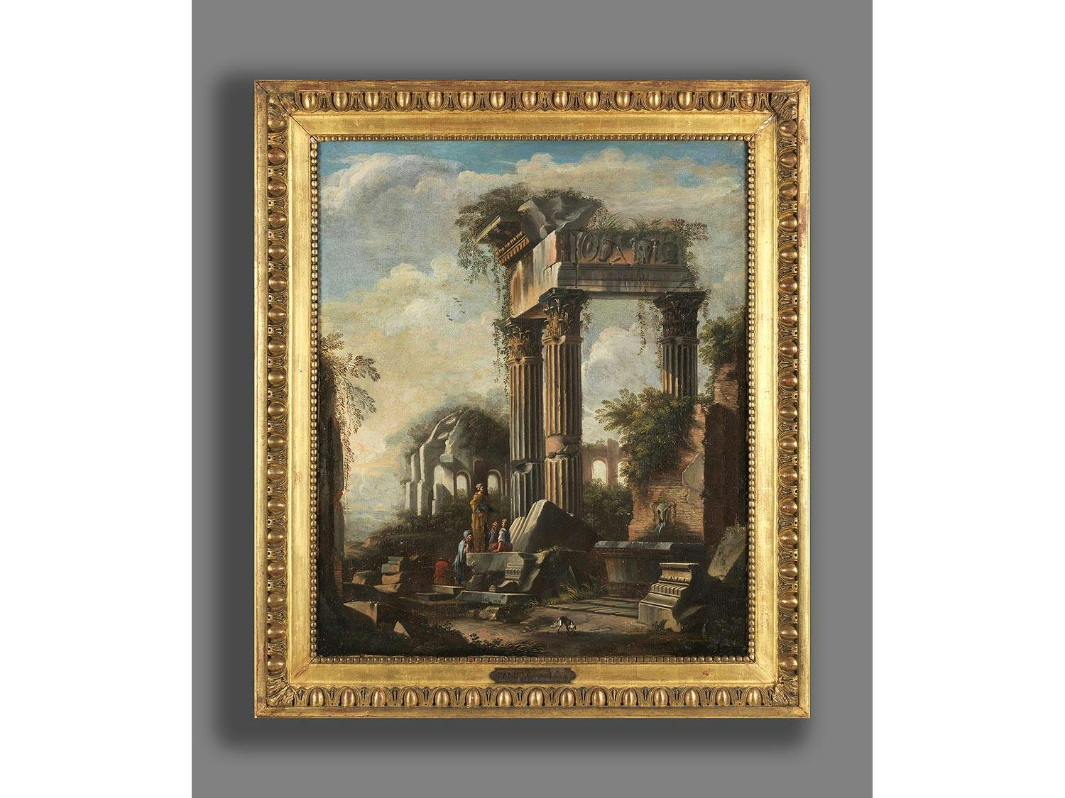 Detailabbildung: Giovanni Paolo Panini, 1691 Piacenza – 1765 Rom, Werkstatt des